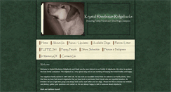 Desktop Screenshot of krystalrhodesianridgebacks.com