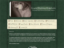 Tablet Screenshot of krystalrhodesianridgebacks.com
